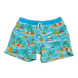 Chubbies Tropical Santa Tiki Christmas Waffle Knit 7" Lounge Shorts, Size M